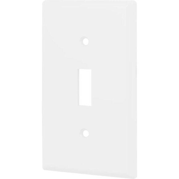 16 Hyper Tough Wallplates, Single Switch, White, 5in, 53142-T1 - NEW in package - Picture 6 of 16